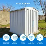 Armario Depósito Galpón de jardín Casi 2x2x2 Blanco