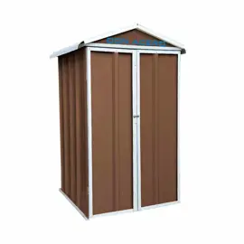 Armario Depósito Galpón De Jardín 1X1x2 Pardo + Esta...