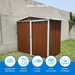 Armario Deposito Galpon de jardin 2x1x2 Calibre 28 Pardo