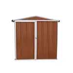 Armario Deposito Galpon de jardin 2x2x2 Calibre 28 Pardo
