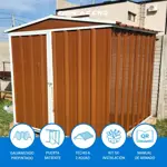 Armario Deposito Galpon de jardin 2x2x2 Calibre 28 Pardo