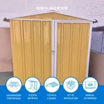 Armario Deposito Galpon de jardin 2x2x2 Calibre 28 Arena