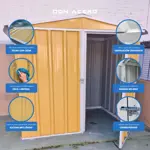 Armario Deposito Galpon de jardin 2x2x2 Calibre 28 Arena