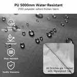 Carpa de Almacenamiento para 2 Bicicletas Dikutar Cobertizo Impermeable PU5000 de Tela Oxford 210D