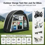 Carpa de Almacenamiento para 2 Bicicletas Dikutar Cobertizo Impermeable PU5000 de Tela Oxford 210D