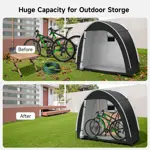 Carpa de Almacenamiento para 2 Bicicletas Dikutar Cobertizo Impermeable PU5000 de Tela Oxford 210D