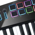 Controlador Keytar Alesis Vortex Wireless 2 USB MIDI negro