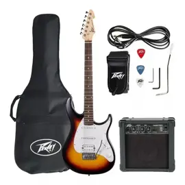 Kit Guitarra  Raptor+ Sunburst Y Am...