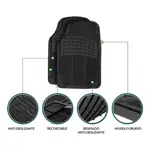 Cubre Alfombra Vabenne Linea Pesada 2 Piezas Universal Auto Camioneta