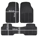 Cubre Alfombra Vabenne Linea Pesada Universal 3 Piezas Auto Camioneta