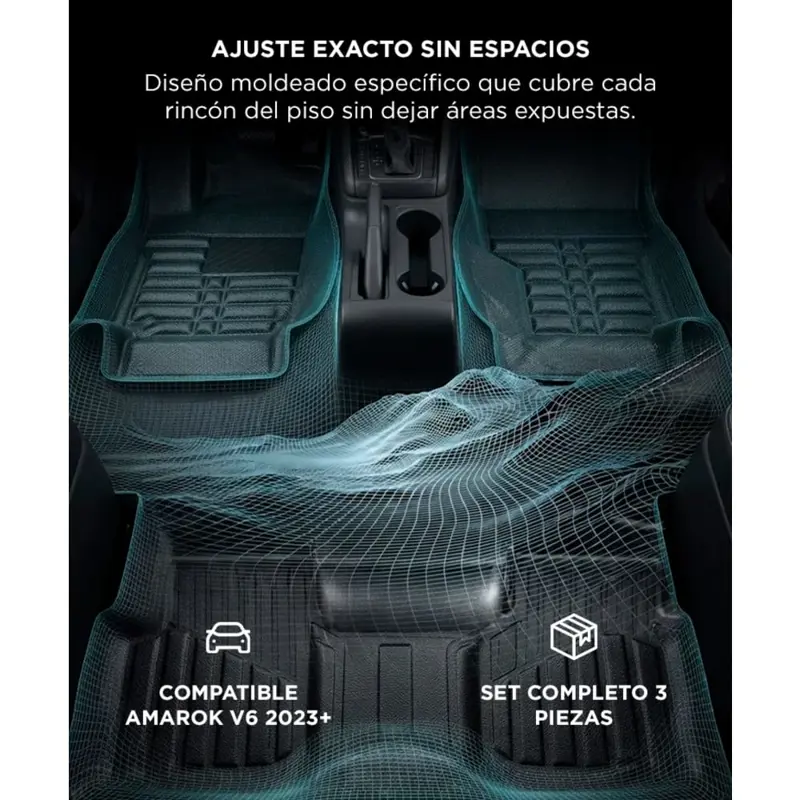 Cubre Alfombras Para Volkswagen Amarok V6 Gadnic 2023+ Juego Completo