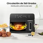 Freidora de Aire 2 Compartimentos Negra Hisense H09AFBK2S5