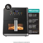 Freidora de Aire Digital Hisense 8L 1700 W H09AFBKS4S