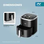 Freidora de Aire Air Fryer Nictom 3,5LTS 1350w Temporizador
