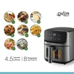 Freidora Overtech Electrica Sin Aceite De Aire 1500w 4.5 Litros Air Fryer Ov-105.5 8 Programas