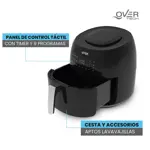 Freidora Overtech Electrica Sin Aceite De Aire 1800w 7.4 Litros Air Fryer Ov-108 9