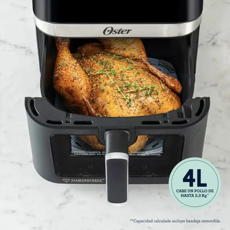 Freidora de Aire Digital Oster con Ventana 4 Litros