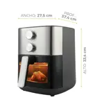 Freidora De Aire Mecánica Atma 6 L Inox Fr256maip
