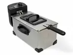 Freidora Eléctrica de Aceite 3 Lts Novohome 2000W Acero Inox