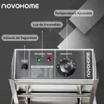 Freidora Eléctrica de Aceite Doble Canasto 12 Lts Novohome 