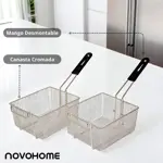 Freidora Eléctrica de Aceite Doble Canasto 20 Lts Novohome 