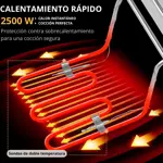 Freidora Eléctrica de Aceite Doble Canasto 12 Lts Novohome 