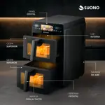 Freidora de Aire Suono AirFryer Vertical Doble Canasto 10L