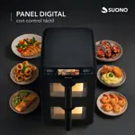 Freidora de Aire Suono AirFryer Vertical Doble Canasto 10L