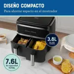 Freidora de aire dual Oster CKSTAF7MCDDF 7.6L Digital