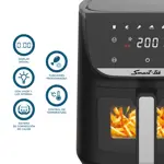 Freidora de Aire Smart-Tek AF2065 6L Visor y Temporizador