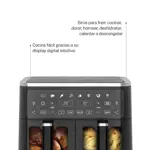 Freidora De Aire Doble Smart-Tek Air Fry 9Lts AF2090D