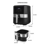 Freidora Eléctrica De Aire Gadnic 8067D 6.5L
