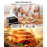 Freidora De Aire CUK By Gadnic Horno Pizzero 7.5L 1800W