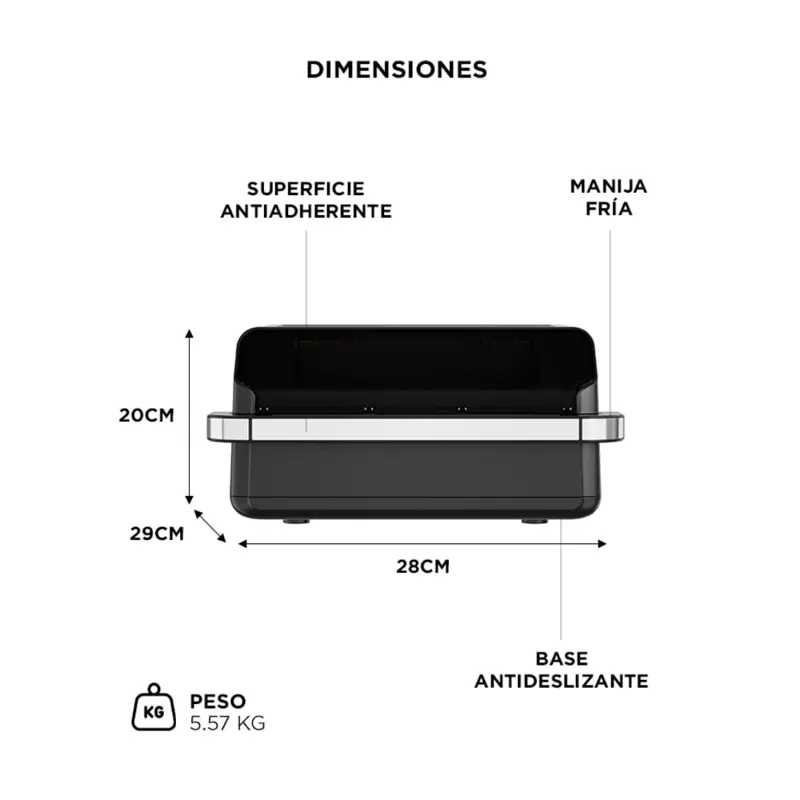 Freidora De Aire CUK By Gadnic Horno Pizzero 7.5L 1800W