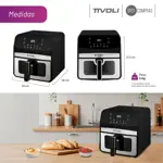 Freidora de Aire Digital Tivoli 6.2L 1800W con Panel Touch y 8 Programas de Cocción