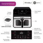 Freidora de Aire Digital Tivoli 6.2L 1800W con Panel Touch y 8 Programas de Cocción