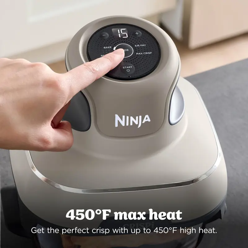 Freidora de Aire Portátil Ninja Crispi FN101ST 1500W 4 Cuartos y 6 Tazas