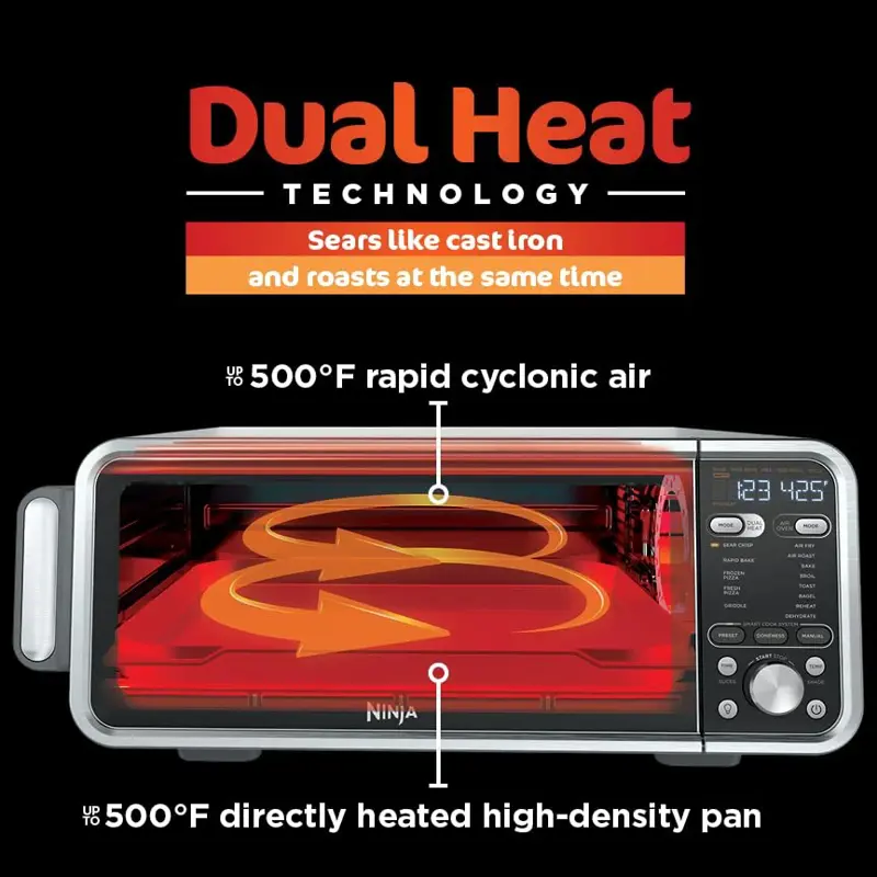 Horno Freidora de Aire Ninja Foodi Smart Dual Heat SP351 1800W