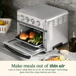 Horno Tostador Freidora de Aire Cuisinart TOA-70 1800W 0.6 Pies Cúbicos Acero Inoxidable