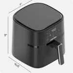 Freidora Chefman TurboFry Touch 6 Quart Negra