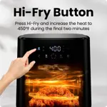 Freidora Chefman TurboFry Touch 6 Quart Negra