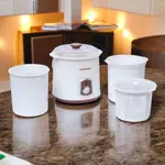 Yogurtera Eléctrica 2 Litros Novohome NH-YG2000 Color Blanca