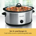 Ollas Cocina Lenta Crock-Pot 7-Quart 8+ Personas Acero