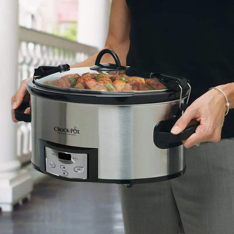 Ollas Crock Pot 6 Quart acero inoxidable programable
