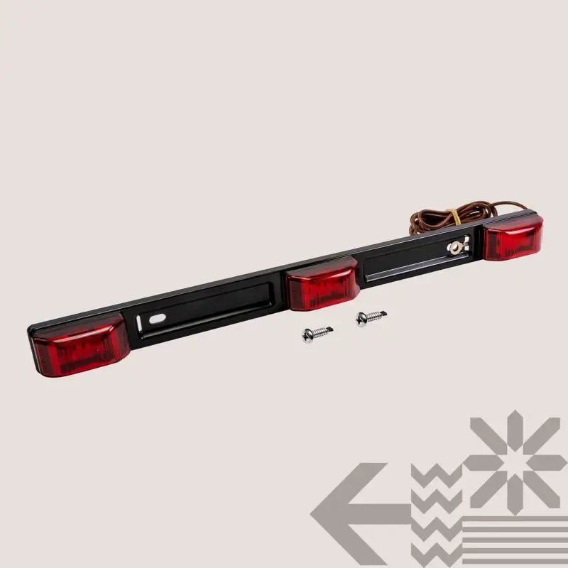 True Mods 15 LED 3 Red Trailer Light Bar