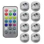 Kit Luces LED Interiores para Coche con Control Remoto, 13 Colores 6 Lamp 1 Controller