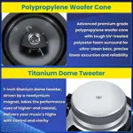 Altavoces 6.5 2 Vías Actualizados Para Jeep Wrangler Jk, Gra