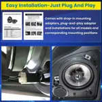 Altavoces 6.5 2 Vías Actualizados Para Jeep Wrangler Jk, Gra