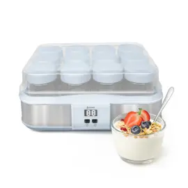 Yogurtera Digital 12 Vasos Pantalla Lcd Temporizado...