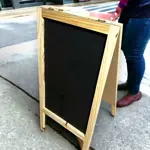 Letrero Pizarra Doble Pizarron Libro Negro - Reforzados